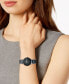ფოტო #2 პროდუქტის Watch, Women's Swiss Centrix Diamond Accent Stainless Steel and Black Ceramic Bracelet 28mm R30935712