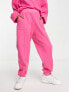 Фото #4 товара ASOS DESIGN co-ord super soft seamed jogger in bright pink