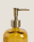 Фото #3 товара Mustard yellow glass bathroom soap dispenser