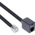 InLine Modular Cable RJ12 6P6C male / female 2m