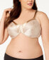 Minimizer Satin Tracings Comfort Strap Underwire Bra 3562