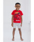 ფოტო #6 პროდუქტის Toddler Boys Winnie the Pooh Lion King Monsters Inc. Toy Story Incredibles Lilo & Stitch T-Shirt & Mesh Shorts to