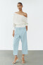 Фото #1 товара Женские брюки ZARA Culottes с боковыми пряжками