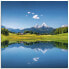 Glasbild Landschaft in den Alpen