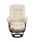 Фото #3 товара Multi-Position Stitched Recliner & Ottoman With Swivel Base