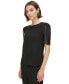 Фото #3 товара Women's Elbow-Length Button-Sleeve Top