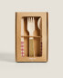 Фото #6 товара Children’s bamboo cutlery set (pack of 12)