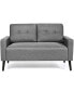 Фото #9 товара Modern Loveseat Sofa 55'' Upholstered Chair Couch with Soft Cushion