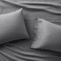 Standard 100% Washed Linen Solid Pillowcase Set Dark Gray - Casaluna