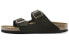 Фото #1 товара Шлепанцы мужские Birkenstock 绒面 时尚双扣 0951311