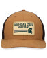 Фото #3 товара Men's Khaki Michigan State Spartans Strive Trucker Adjustable Hat