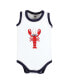 Фото #6 товара Baby Boys Cotton Sleeveless Bodysuits, Butter Me Up Lobster