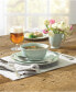 Фото #4 товара Dinnerware, French Perle Bead White 4-Piece Place Setting