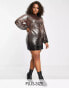 Фото #2 товара Jaded Rose Plus balloon sleeve mini dress in ombre sequin