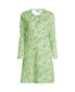 Фото #2 товара Women's Cotton Interlock Long Sleeve Above the Knee Nightgown