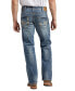 ფოტო #3 პროდუქტის Men's Zac Relaxed Fit Straight Jeans