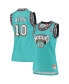 ფოტო #1 პროდუქტის Women's Mike Bibby Turquoise Vancouver Grizzlies 1998-99 Hardwood Classics Swingman Jersey