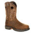 Фото #2 товара Georgia Boots CarboTec Lt Alloy Toe Eh Pull On Work Mens Brown Work Safety Shoe