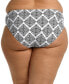 ფოტო #2 პროდუქტის Plus Size Oasis Tile Mid-Rise Hipster Bikini Bottoms
