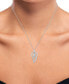 Diamond Angel Wing Pendant Necklace (1/10 ct. t.w.) in Sterling Silver