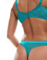 Ivory Rose Vienna mesh thong in green