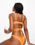 Фото #4 товара Simmi – Bikinioberteil in Orange mit Riemchendetail, Kombiteil