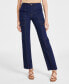 Women's Mid-Rise Slim-Fit Straight-Leg Cargo Jeans