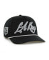 Фото #1 товара 47 Men's Black Los Angeles Kings Overhand Logo Side Patch Hitch Adjustable Hat