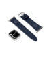 Фото #3 товара Unisex Ashby Dark Blue Genuine Leather Universal Smart Watch Strap 22mm