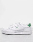 adidas Originals Court Super trainers in white and green