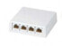 Фото #2 товара Panduit 4-port Outlet Without Moduls - White