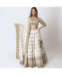 Women's White Lehenga Choli With Pearl Work