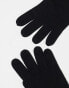 Polo Ralph Lauren merino wool gloves in black with logo