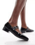 Фото #1 товара Glamorous double strap mary janes in black patent