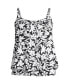ფოტო #1 პროდუქტის Women's DDD-Cup Blouson Tummy Hiding Tankini Swimsuit Top Adjustable Straps