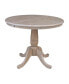 Фото #1 товара 36" Round Top Pedestal Table with 12" Leaf