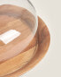 Wooden cake dish