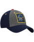 ფოტო #4 პროდუქტის Big Boys Heathered Gray and Navy Team USA Snow Peak Patch Precurved Snapback Hat