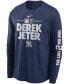 ფოტო #3 პროდუქტის Men's Derek Jeter Navy New York Yankees 2020 MLB Hall Of Fame Inductee The Call 2 The Hall Long Sleeve T-shirt