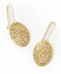 Adhya Oval Drop Hook Earrings