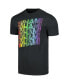 ფოტო #3 პროდუქტის Men's Charcoal Wham! Rainbow Logos Graphic T-shirt