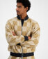 ფოტო #3 პროდუქტის Men's Naliso Relaxed Fit Zip-Front Checkered Track Jacketed