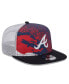 Фото #2 товара Men's Navy Atlanta Braves Court Sport 9Fifty Snapback Hat
