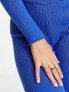 Фото #3 товара New Look co-ord ribbed knitted trousers in blue