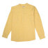 Фото #1 товара HAPPY BAY Pure linen Mellow yellow long sleeve shirt