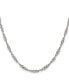 ფოტო #5 პროდუქტის Stainless Steel Polished 3mm Singapore Chain Necklace