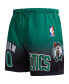 Фото #3 товара Men's Jayson Tatum Black, Kelly Green Boston Celtics Ombre Name and Number Shorts