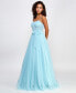 Juniors' Tulle Bustier Gown