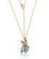 Lilo and Stitch Yellow Gold Flash Plated Christmas Pendant Necklace