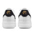 Фото #5 товара Кроссовки Nike Air Force 1 Low 07 Essential White Black Gold Mini Swoosh (Белый)